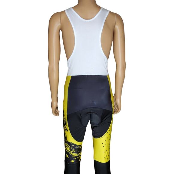 Moxilyn Cycling Long Sleeved Jersey and Bib pants XLarge Yellow Black NWT - Picture 7 of 12